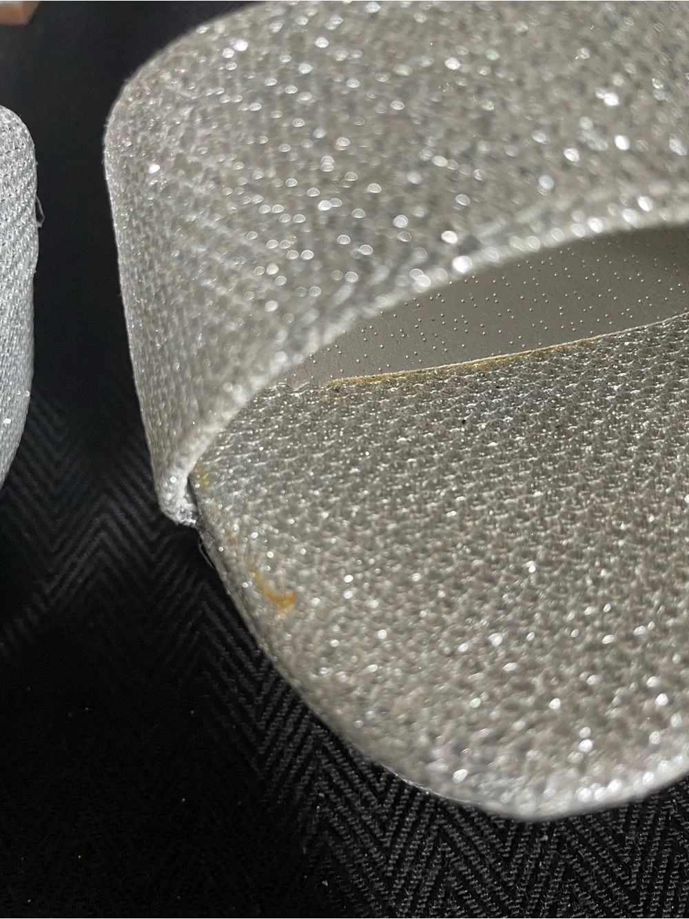 Dream Pairs Silver Glitter Platform Block Heel Sandals size 9